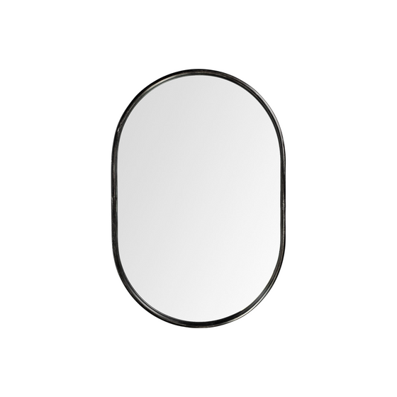 Sylvia Oval Mirror - Graphite