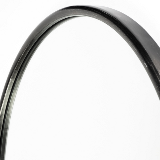 Sylvia Oval Mirror - Graphite