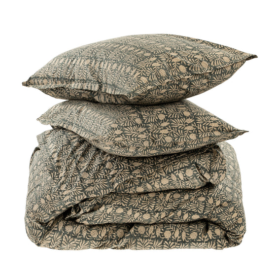 Tulsi Block Print Duvet Set - Queen