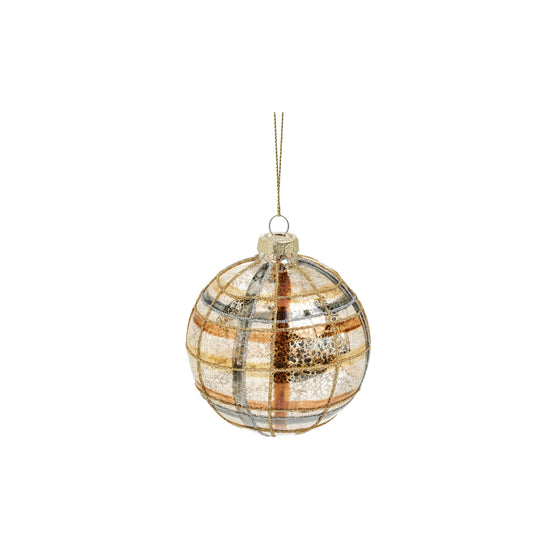 Check Glass Ornament - Round