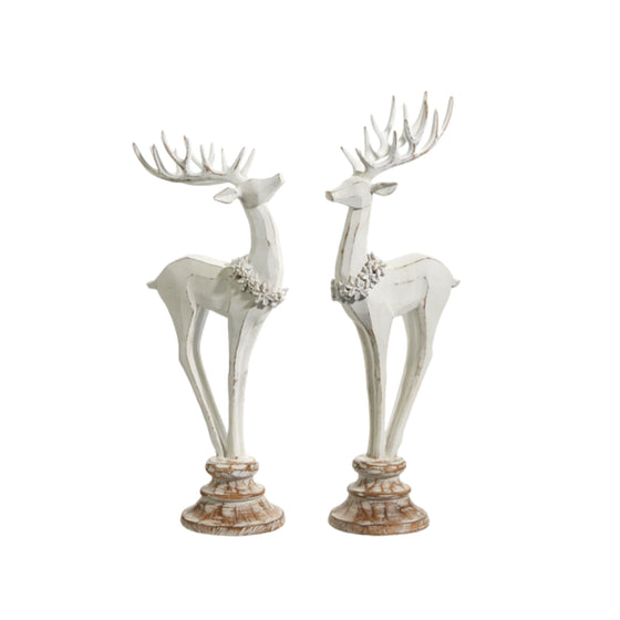 Distressed Reindeer on Stand