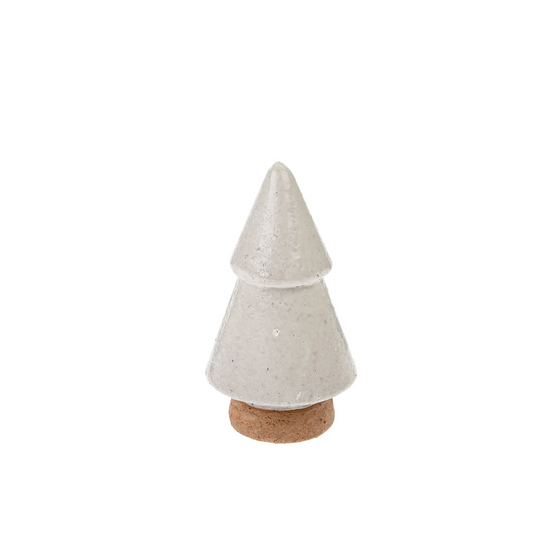 Clay Christmas Tree - White