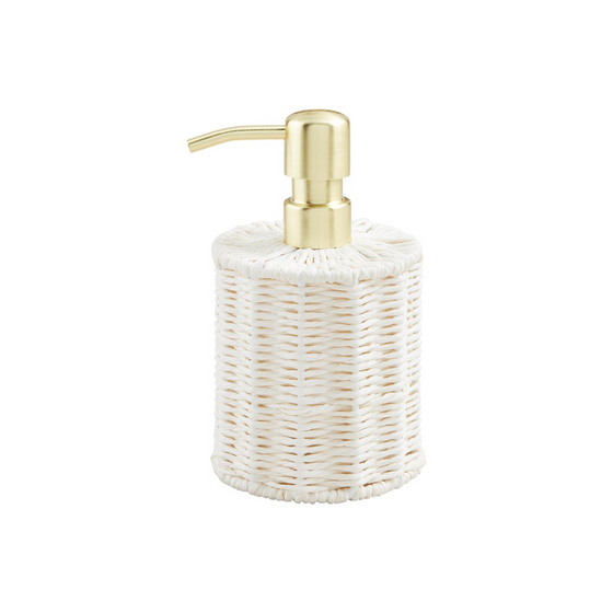 White Seagrass Soap Dispenser