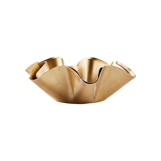 Aluminum Ruffle Bowl