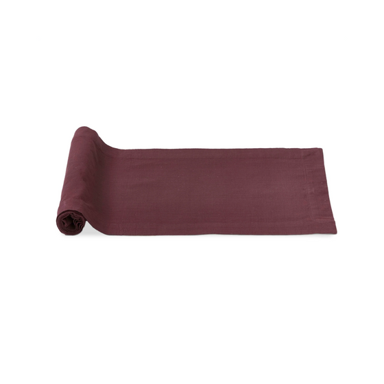 Slub Table Runner - Plum