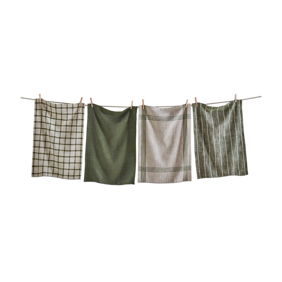 Canyon Woven Dishtowel - Assorted Olive