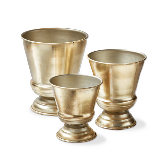 Wilmette Footed Planter - Champagne