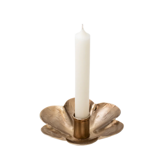 Forged Flower Candle Holder