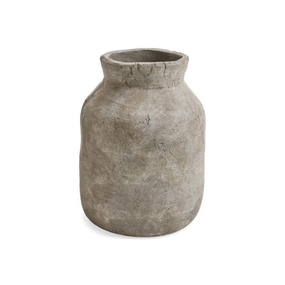 Terracotta Textured Vase - Greige