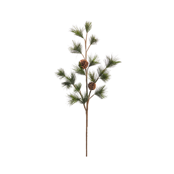 36" Pine and Pinecone Spray