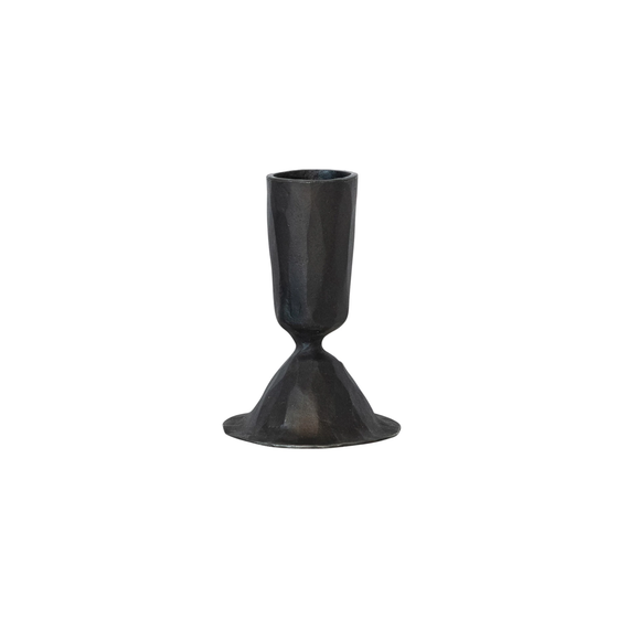 Metal Candle Holder - Black