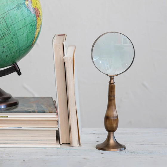 Brass & Horn Magnifying Glass