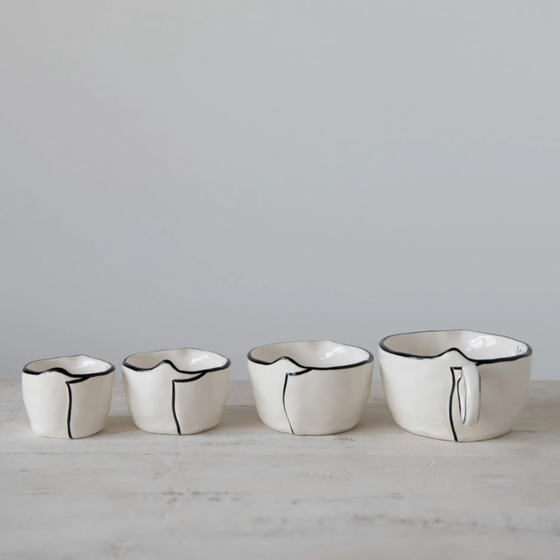 Stoneware Measuring Cup Set