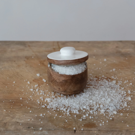 Mango Wood Small Jar