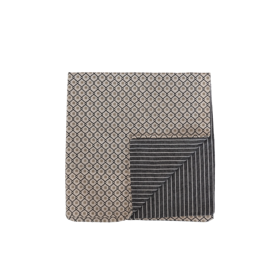 Double Sided Grey Duvet Set - Queen