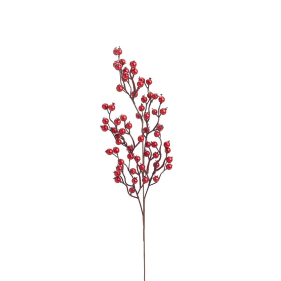 26" Red Berry Spray