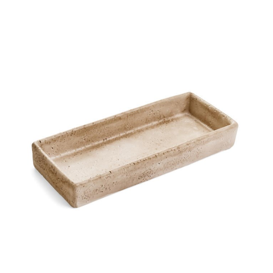Cement Travertine Tray