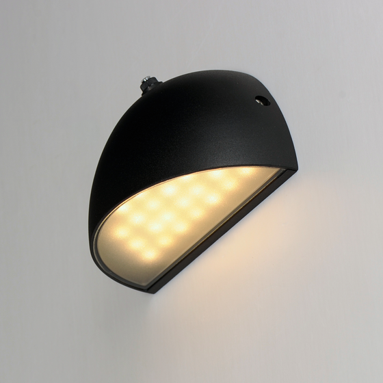 Pathfinder Round Outdoor Wall Sconce - Dusk to Dawn