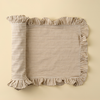 Ruffle Thin Stripe Table Runner - Beige