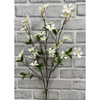 27" White Plum Flower Stem