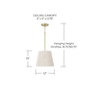 Tara Small Tapered Pendant