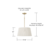 Tara Large Tapered Pendant