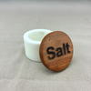 Marble Salt Pinch Pot w/Lid