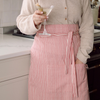 Red Ticking Butchers Apron
