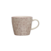 Floral Patterned Stoneware Mug - Mauve