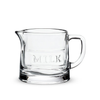 Clear Glass Milk Jug