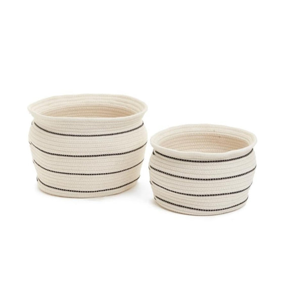 Nelson Basket - Black & White