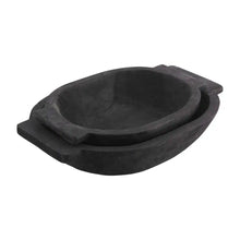  Black Oval Dough Bowls